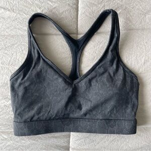 Varley Let's Go Park Bra in Black Snake Size Small Padded Sports Bra